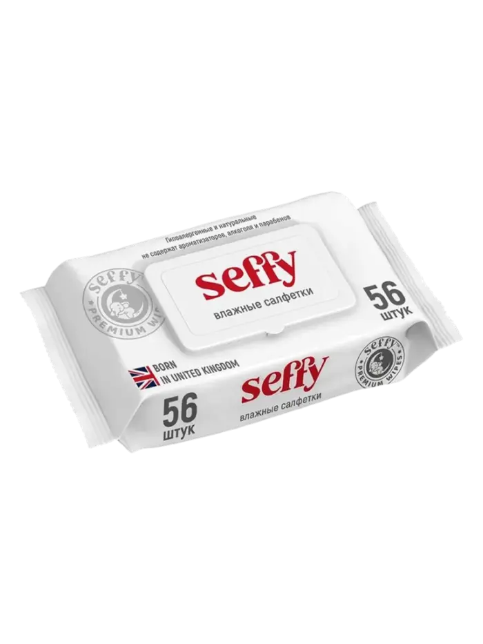 Салфетки влажные детские Seffy (56 шт)