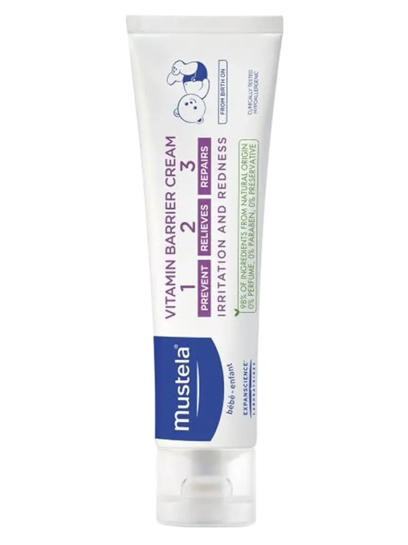 Крем под подгузник детский защитный Mustela Bebe 1 2 3 с оксидом цинка и авокадо
