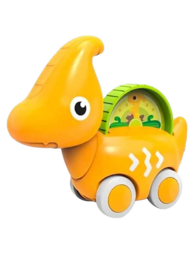 Игрушечная машинка-динозаврик Huanger (желтый птеродактиль)